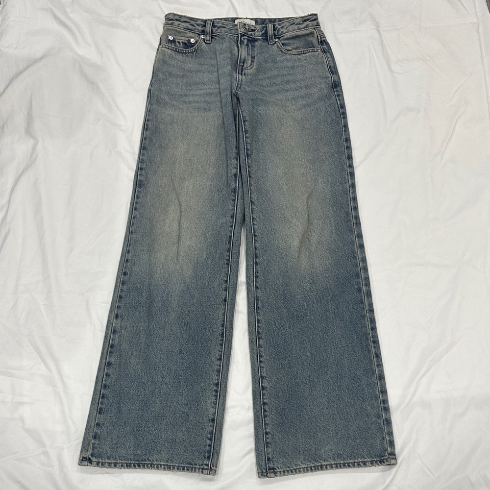 PacSun Women's Wide Leg Jeans - Washed Blue